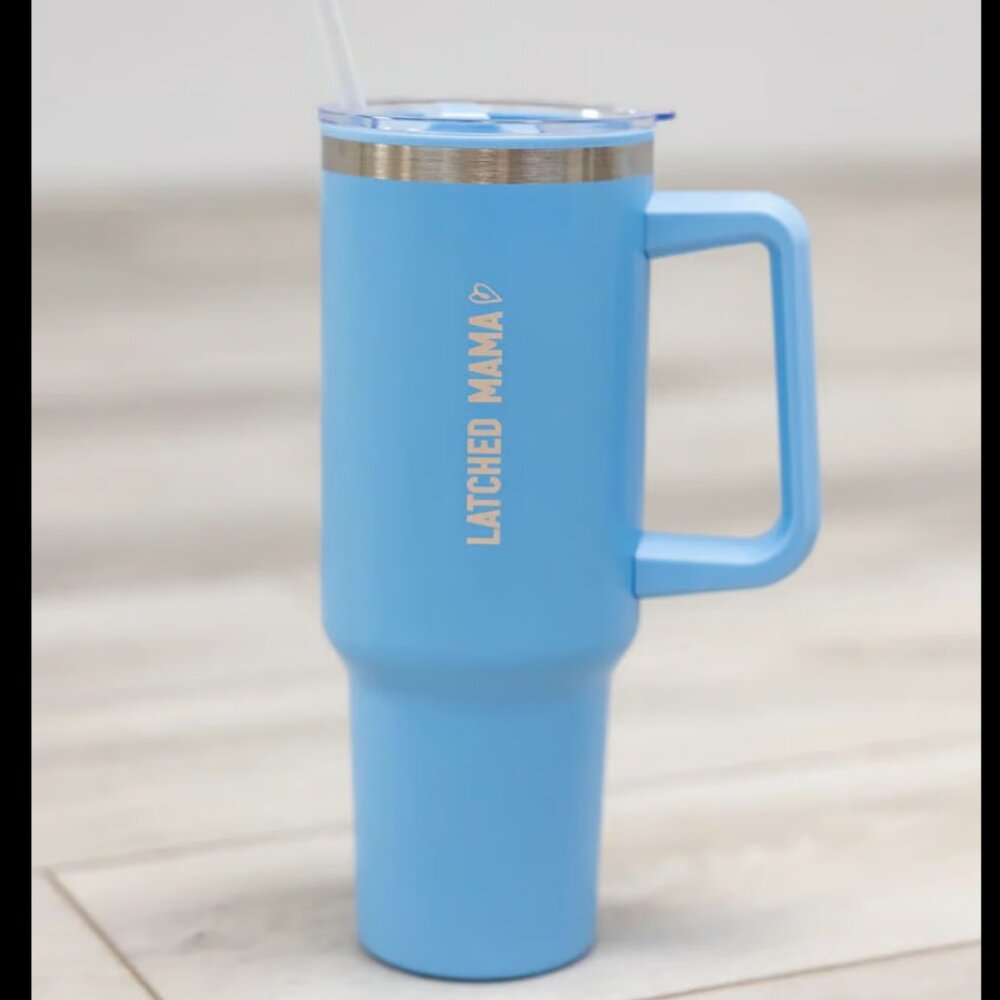 Latched Mama 40oz Light Blue Tumbler